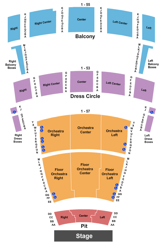 Chrysler Hall Pretty Woman Seating Chart